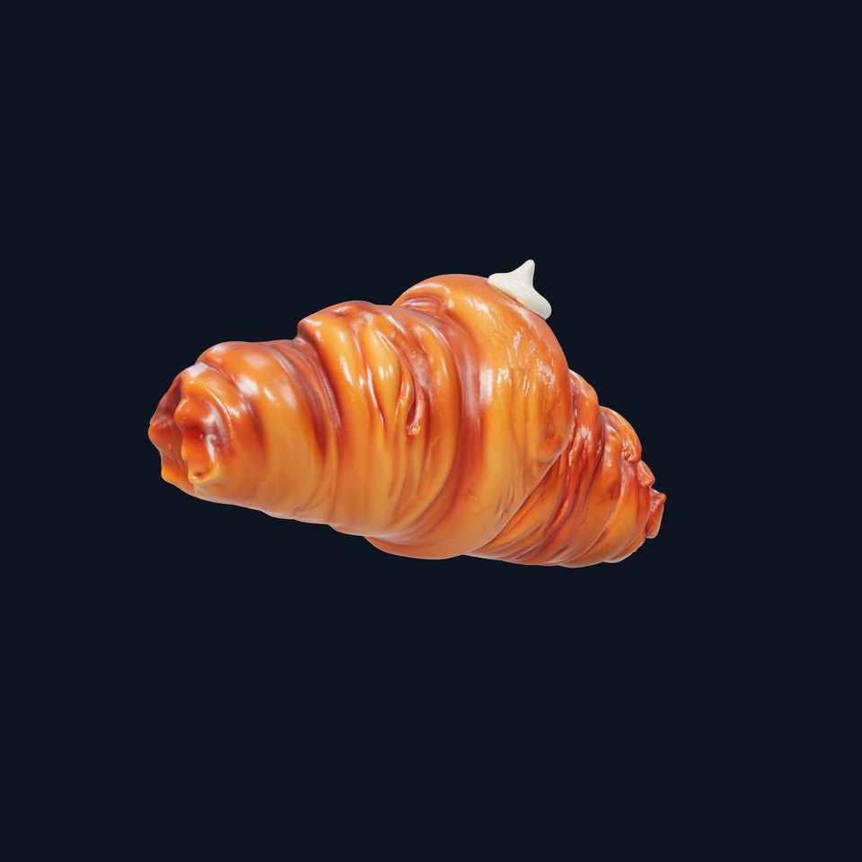 Realistic Croissant Model Pack for D Rendering